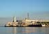 View of the Castle of the Three Kings of El Morro from Havana`s Malecón