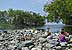 Peasant women washing in La Mula River