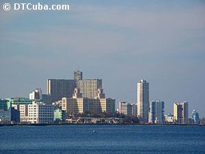 Vista de la Ciudad de la Habana desde el mar